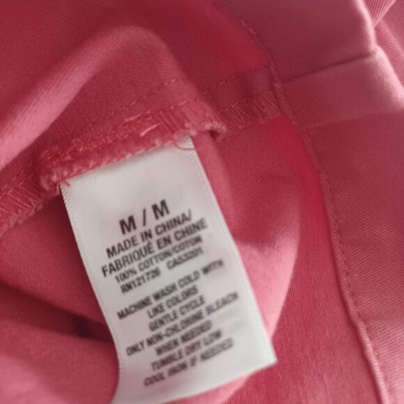 Prince & Fox Women’s M Coral Pink Utility Anorak Jacket Hooded Cotton Zip - Picture 3 of 9